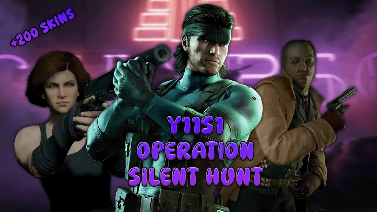 Y11S1 Operation Silent Hunt - Solid Snake Skins - ANIMATED & BP Skins - Ranked Charms -R6 Share Sets