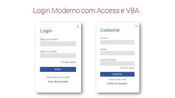 Como criar formulário de login moderno com Access e VBA - Part 2