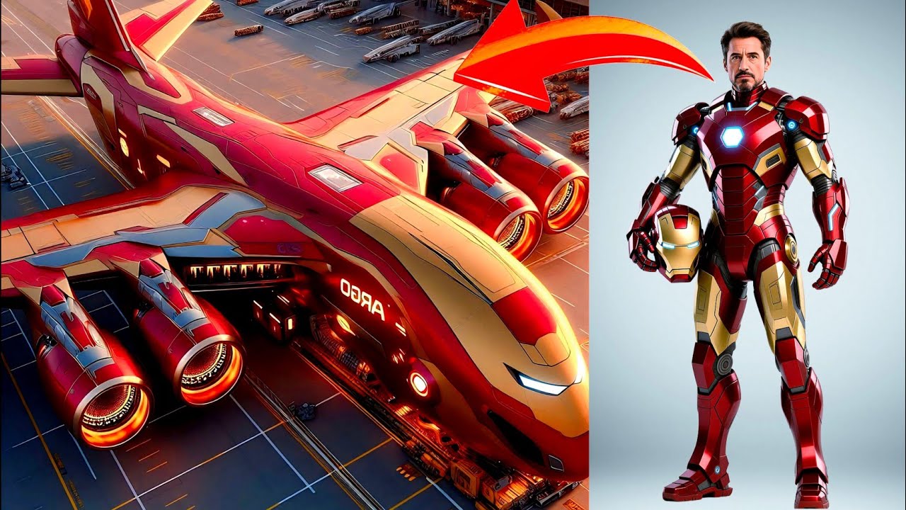 CARGO PLANE VENGERS – Marvel & DC Characters Take Flight! (Avengers and Justice league)