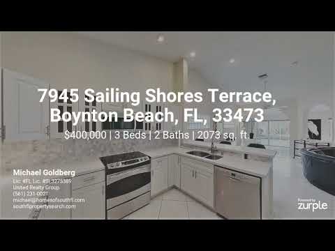 7945 Sailing Shores Terrace, Boynton Beach, FL home video tour