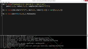 Conditional player attributes in FoxDot (work in progress)