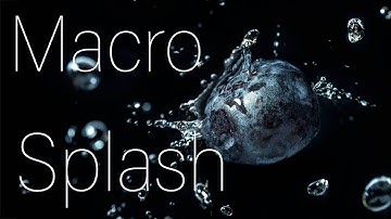 Macro idea at home: Easy splash photography (tutorial with lighting and compositing)