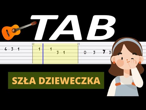 🎸 Szła dzieweczka - melodia TAB (gitara) 🎵 TABY I NUTY W OPISIE 🎼