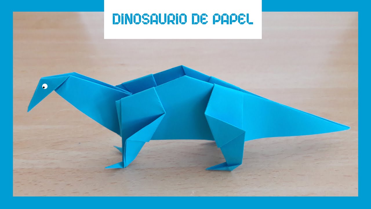 hace un Dinosaurio de Papel paso a paso Origami