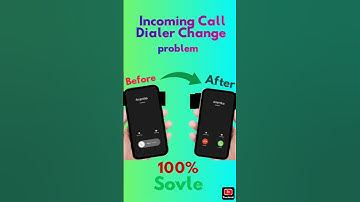 incoming call dialer change problem!#shortsfeed #shorts #trending #settings