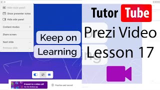 Prezi Video Tutorial - Lesson 17 - Keyboard Shortcuts