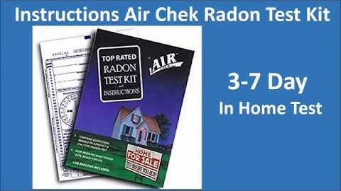 Air Chek Radon Test Kit Instructions, Free Kit for North Dakota Residents