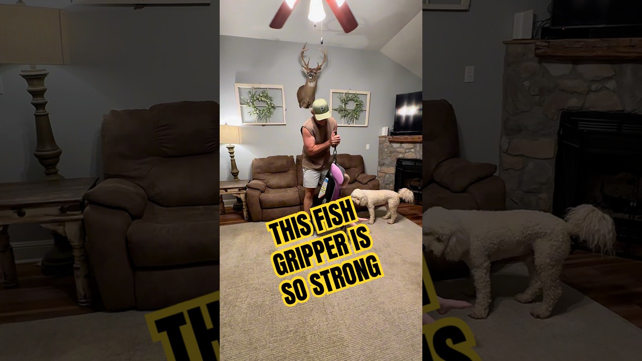 This fish gripper is so strong. 