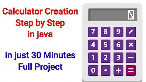 How to Create Calculator App in java | java Application Full Project