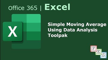 Calculate Simple Moving Average using Data Analysis Toolpak in Excel - Office 365