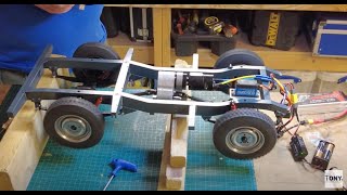 1/6 scale model Armortek Series 1 Land rover(Vid 06) Install the gearbox and test the drive system