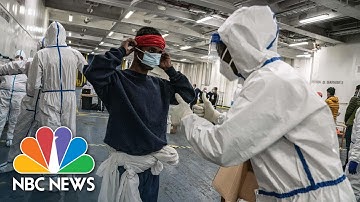 Migrants Kept In Coronavirus Quarantine On Board Ferry Boat | NBC News