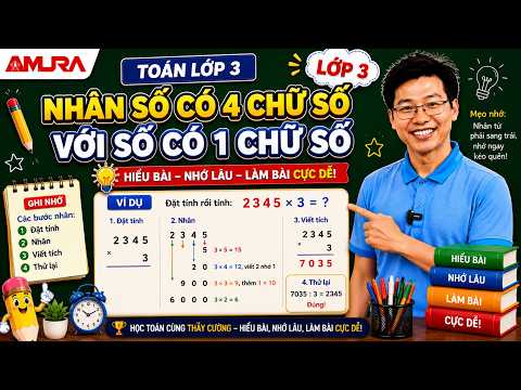 NHÂN SỐ CÓ 4 CHỮ SỐ VỚI SỐ CÓ 1 CHỮ SỐ  - LỚP 3