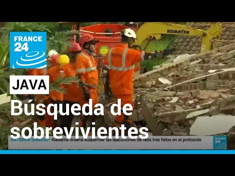 Continúa búsqueda de sobrevivientes en los escombros tras terremoto en Java