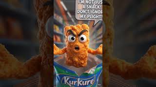 The Snacking Truth: Don't Ignore My Plight!#Kurkure #SnackResponsibly #MindfulEating #FoodHumor