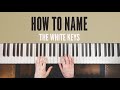 How to name the white notes on piano