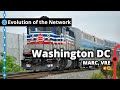 Washington DC's Commuter Rail Network Evolution
