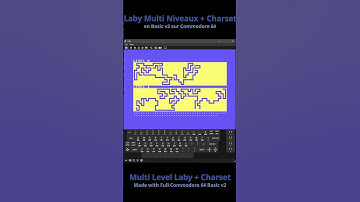Multilevel MazeGen  #c64 #retrogaming #retro #SID #basic #labyrinth #generator #code #sid #maze #3D