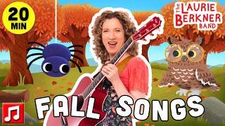 Fall Songs for Kids 🍂 20 Minutes of Autumn Music &amp; Movement | Laurie Berkner