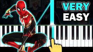 SPIDER-MAN: No Way Home - Ending Theme - VERY EASY Piano tutorial