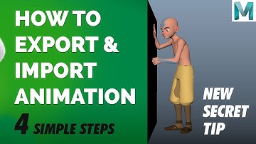 How To Export & Import Animation in Maya | Autodesk Maya Tutorial | Become an Animator | Mentorship