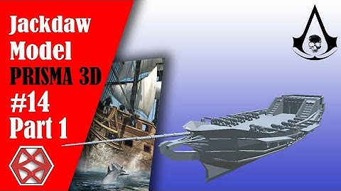 JACKDAW MODEL ( AC: BLACK FLAG ) ( PRISMA 3D ) / PART 1 TIMELAPSE