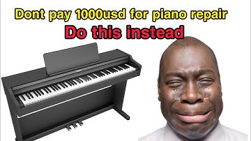 How to repair piano or keyboard keys with just a pencil
