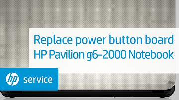 Replace the power button board | HP Pavilion g6-2000 Notebook | HP Support