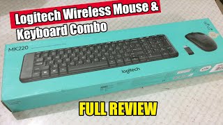 Logitech Wireless Keyboard and Mouse Combo MK220 Review | Logitech MK220 Unboxing