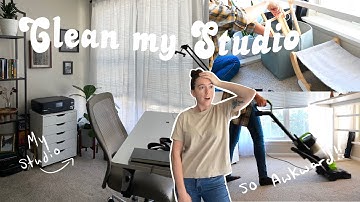 Clean My Art Studio With Me | Artist Vlog