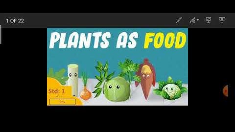 Env For Class 1 | Ch:4 Plants as Food By Chhaya ms