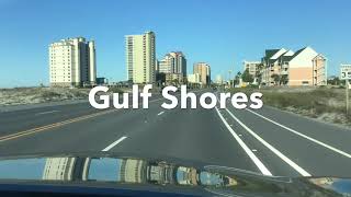 Driving Through Orange Beach, AL to Gulf Shores, AL