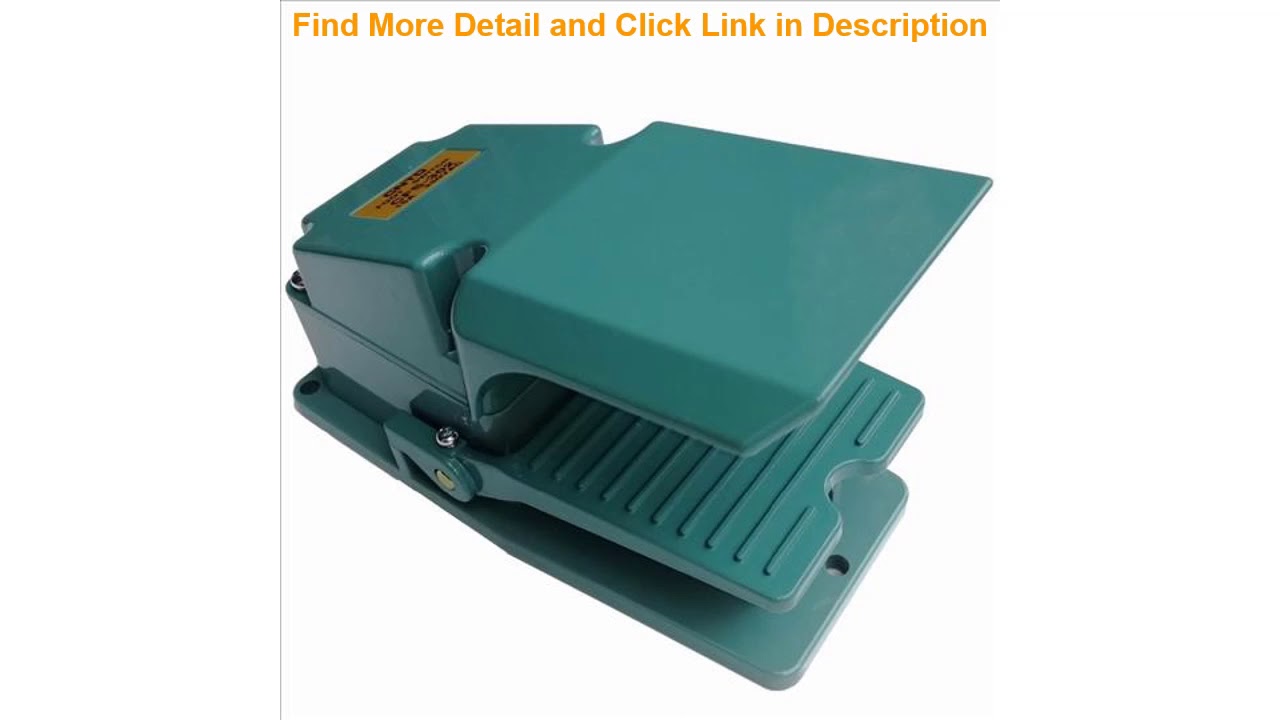 Deal  CNTD CFS-302 1A1B 250V 15A Self-reset Aluminum Shell Protective Guard Industrial Pedal Foot S