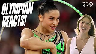 Milena Baldassarri Reacts to Her Olympic Routines! | Paris 2024 & Tokyo 2020