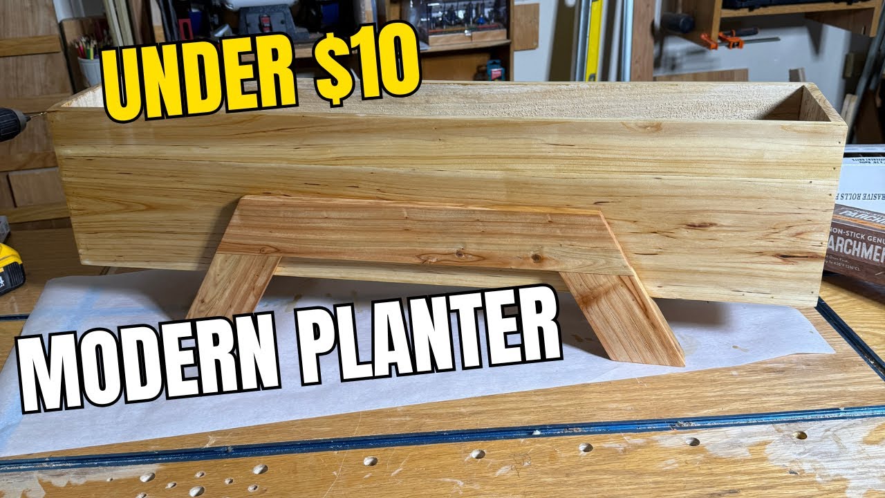 $10 Planter Box | Easy Woodworking Project #diy #gardening - YouTube