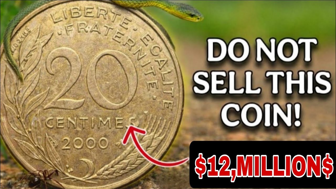 2000 Sun French 20 Centimes Coin | LIBERTÉ • FRATERNITÉ • ÉGALITÉ | France 🌞