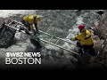 Wildlife experts, Billerica firefighters rescue beaver stranded on rock