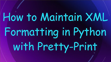 How to Maintain XML Formatting in Python with Pretty-Print