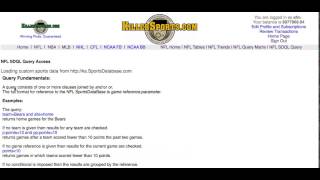 Information NFL SDQL Worksheet 1, Question 1 News