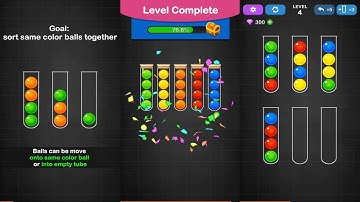 Mobile Game: Ball Sort Puzzle Game - level 1-5