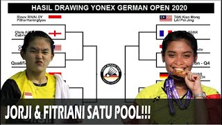 JORJI VS FITRIANI | UPDATE!! Hasil Drawing YONEX German Open 2020 BWF World Tour Super 300
