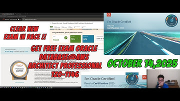 Exam 1Z0-1146 : Oracle Database@AWS Architect Professional Passed 76% in October 14, 2025 (NEW EXAM)