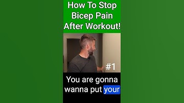 Expert Advice: Preventing Bicep Pain After Your Workout! #shorts