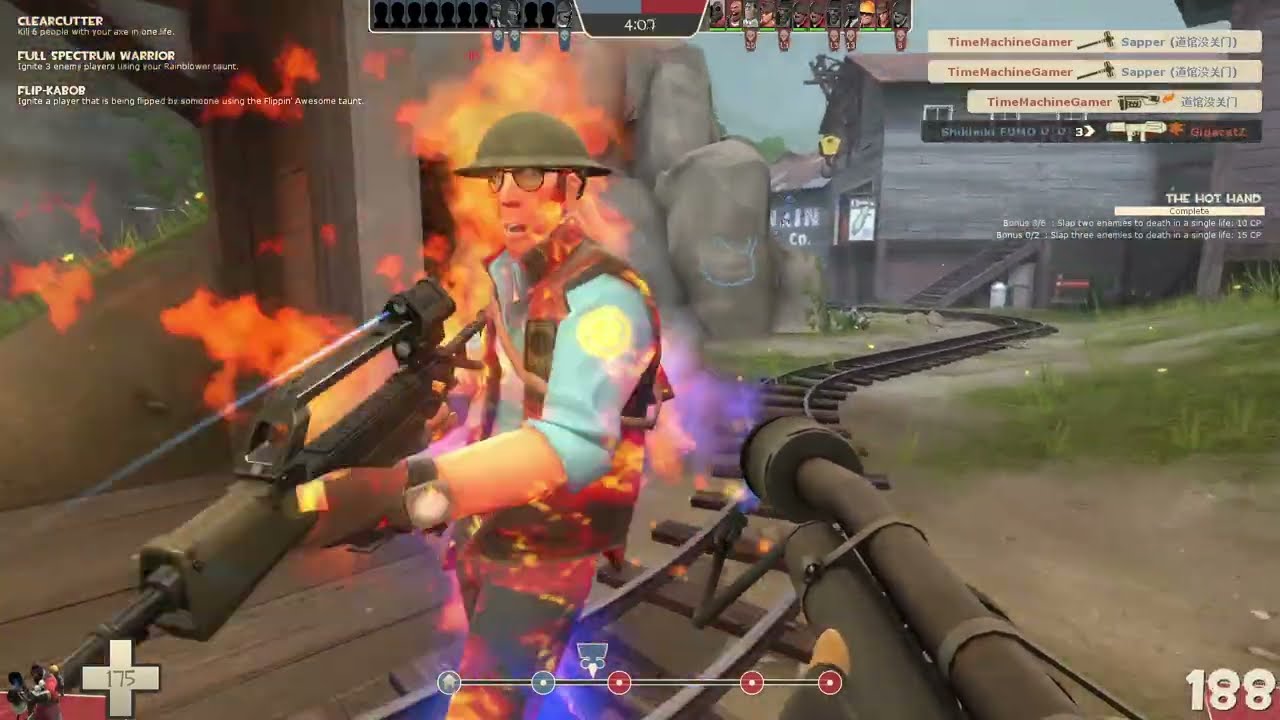 Team Fortress 2 Funny and Epic Moments 49 - Blocking Demoman , 1 Crit Shot 2 Kill , Spawn Out Denied