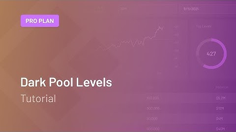 Dark Pool Levels on Cheddar Flow