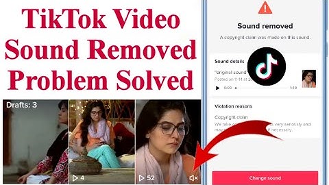 Tiktok Video Sound Removed Problem Solved | Tiktok Video Sound Remove Problem | Tiktok Sound Fix