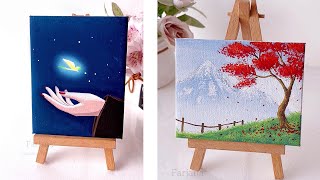 9 Easy Art Ideas | Painting Techniques for Beginners #art