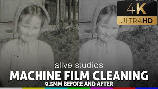 9.5mm Cine Film cleaning before and after (remastered in 2022) by Alive Studios 106 views 1 year ago 1 minute, 17 seconds