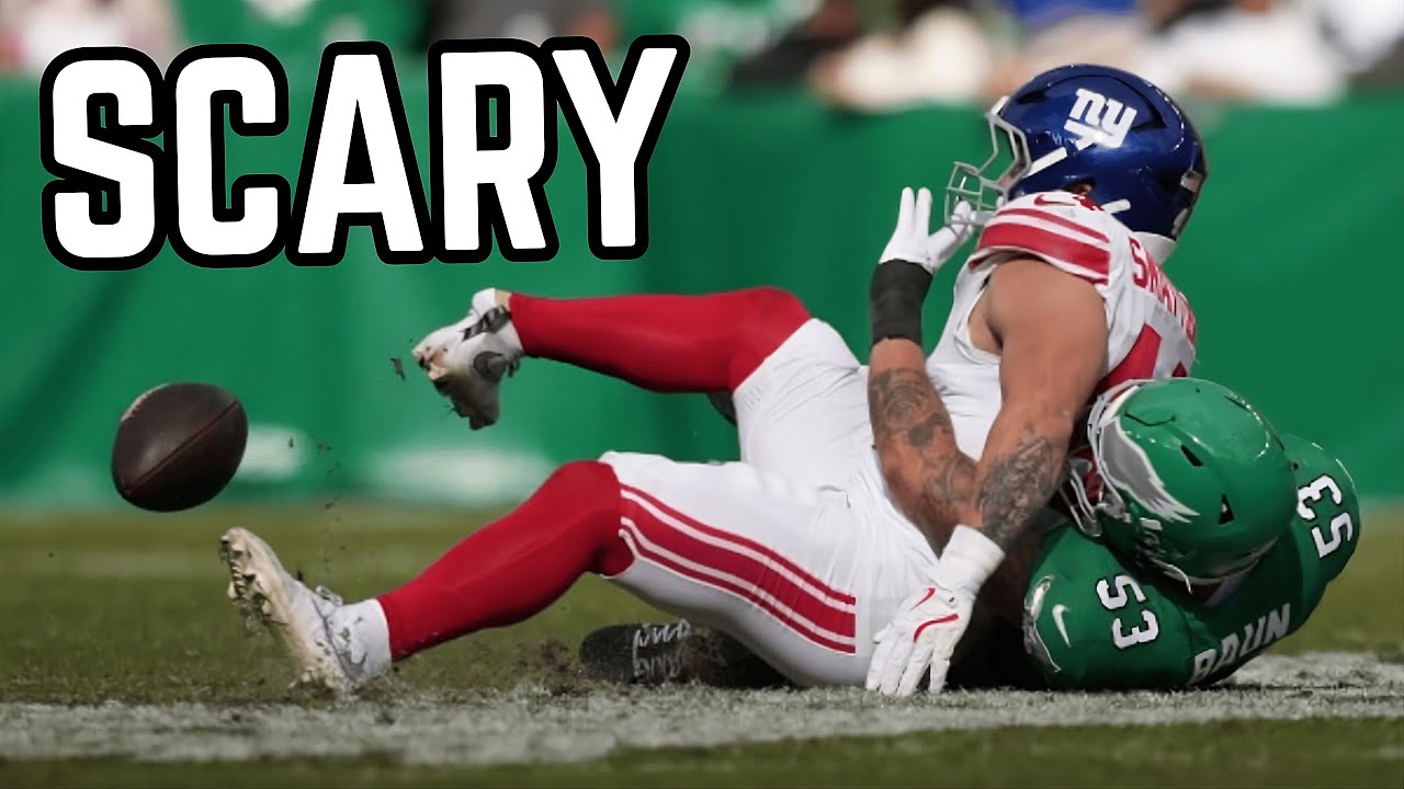 Cam Skattebo SCARY Ankle Injury vs Eagles (Full Video)