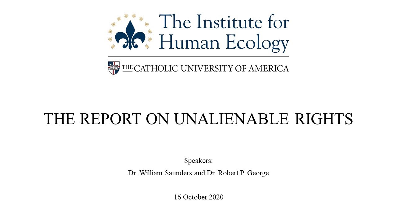 The Report on Unalienable Rights with Dr. Robert George